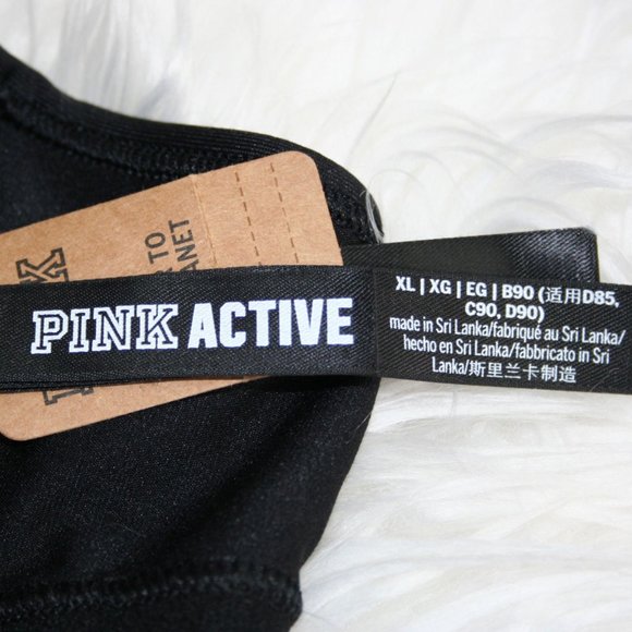 NEW Victoria’s Secret Pink Women’s Size XL Lightly Lined Wireless Bra in Black - Picture 8 of 9